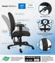 Boss Multi-Function Fabric Task Chair W/ Adjustable Arms (B3036-BK)