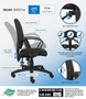 Boss Multi-Function Fabric Task Chair W/Loop Arms (B3037-BK)