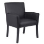 Boss Box Arm guest, accent or dining chair W/Black Base (B639-BK)