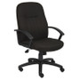 Boss Mid Back Fabric Managers Chair In Black (B8306-BK)