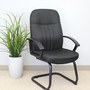 Boss Mid Back Fabric Guest Chair In Black (B8309-BK)