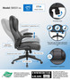 Boss Executive High Back CaressoftPlus Flip Arm Chair (B8551-BK)