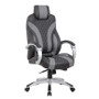 Boss Executive Hinged Arm Chair - Black/Grey (B8871-BKGY)