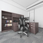 Boss Executive Hinged Arm Chair - Black/Grey (B8871-BKGY)