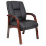 Boss Mid Back Wood Finished guest, accent or dining chair (B8999-C)