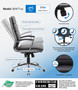 Boss Executive CaressoftPlus Chair with Metal Chrome Finish (B9471-BK)