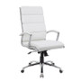 Boss Executive CaressoftPlus Chair with Metal Chrome Finish (B9471-WT)