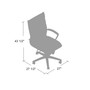 Boss Executive CaressoftPlus Chair with Metal Chrome Finish (B9471-WT)