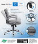 Boss Executive CaressoftPlus Chair with Metal Chrome Finish - Mid Back (B9476-GY)