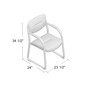 Boss Leather Sled Base Side Chair W/ Arms (B9519)
