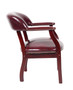 Boss Captain's guest, accent or dining chair in Burgundy Vinyl (B9540-BY)