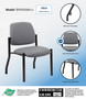 Boss Armless Guest Chair, 300 lb. weight capacity (B9595AM-GY)
