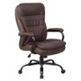 Boss Heavy Duty Double Plush LeatherPlus Chair - 400 Lbs. (B991-BB)