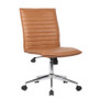 Boss Caramel Vinyl Armless Hospitality Chair (B9534C-CML)