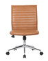 Boss Caramel Vinyl Armless Hospitality Chair (B9534C-CML)