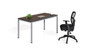 Simple System Single Desk – 66″ × 24″ – Driftwood (SGSD001-102)