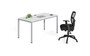 Simple System Single Desk – 48″ × 24″ – White (SGSD001-110-WT)