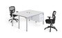 Simple System Desk Configuration – 48″ × 24″ – White (SGSD014-110-WT)