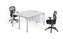 Simple System Desk Configuration – 60″ × 30″ – White (SGSD014-201-WT)