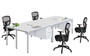 Simple System Desk Configuration – 48″ × 24″ – White (SGSD016-110-WT)