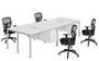 Simple System Desk Configuration – 48″ × 24″ – White (SGSD016-110-WT)