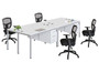 Simple System Desk Configuration – 71″ × 30″ – White (SGSD016-203-WT)