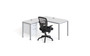 Simple System L Desk With Return And (1) Pedestal – 60″ × 24″ – White (SGSD029-101-WT)