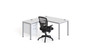 Simple System L Desk With Return And (1) Pedestal – 71″ × 30″ – White (SGSD029-203-WT)