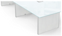 3 Legs and Hardware for Conference Table 120" & 138" - Blanco Compatible with Laminate and Glass Top (CD-13848CT-2-B-NEW)
