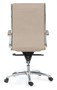 Livello High Back Executive Sand Bonded Leather Chair, Chrome Frame and Base (2 Per Carton) (CD-307HS (2))
