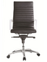 Zetti High Back Executive Black Bonded Leather Chair, Chrome Base (2 Per Carton) (CD-309HB (2))