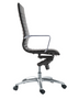 Zetti High Back Executive Black Bonded Leather Chair, Chrome Base (2 Per Carton) (CD-309HB (2))
