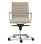 Zetti Mid Back Executive Sand Bonded Leather Chair, Chrome Base (2 Per Carton) (CD-309MS (2))
