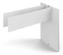 41"H Potenza Executive Base for Media Wall Center, Blanco (CD-41PB-MWU-B)