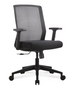 Concetto Ergonomic Task Chair, Mesh Back, Black Fabric Seat, Adjustable Arms, Black Nylon Base (CD-611B)
