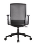 Concetto Ergonomic Task Chair, Mesh Back, Black Fabric Seat, Adjustable Arms, Black Nylon Base (CD-611B)