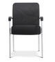 Zuri Visitor Black Mesh Chair Tungsten Frame Black Nylon Arms, SM2327 Fabric Seat, M5 Black Mesh (CD-790GT3 (4))