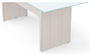 Legs for the 7832 Glass Conference Table + Hardware for the Legs - Blanc de Gris (CD-GCT7832-2-BDG)