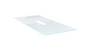 Glass Top for 95"X42" Rectangular Conference Table + Modesty, Shelves and Hardware. Pure White Glass. - Blanc de Gris (CD-GCT9542-1-BDG)