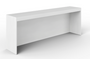 Blanco Laminate Conversion Kit for Open Hutch CD-36WMHB. 70"3/4"Wx14"D (CD-LCK-WMH72-B)