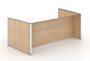 Potenza Freestanding Executive Desk (Modesty Panel, Legs (2) & Metal Support Frame) - Miele (CD-M7275-1-MI)