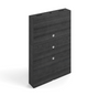 Media wall center, access doors, adjustable height panels, wire management access (must be attached to a wall), 48"W*10"D*69"H Grigio (CD-MWU-G)