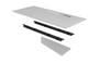 One Suite Freestanding Desk Top, frame support & hardware + Reversible Blanco Laminate Modesty panel and mounting brackets(2) - Blanco (CD-OS3778T-B)