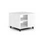 Potenza Laminate End Table with Blanco Front Panels, Blanco. 1 Adjustable Shelf (CD-P242420LET-B)