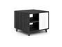 Potenza Laminate End Table with Blanco Front Panels, Grigio. 1 Adjustable Shelf (CD-P242420LET-G)