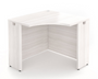 Corner Unit 36" X 36" Blanc de Gris Laminate (Connection) Compatible with Potenza Returns/Bridges (CD-P3636CU-BDG)