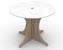 36" Pure White Glass Round Conference Table (CD-P36RT-T-GT)