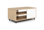 Potenza Laminate Coffee Table with Blanco Front Panels, Miele. 1 Adjustable Shelf (CD-P422416LCT-MI)