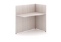 Reception 42' Angled Right Return, Blanc de Gris Laminate (CD-P42RRT-BDG)