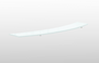 Curved Reception Desk with Glass Transactional Counter Top (Pure White) (2/2) Grigio (CD-P60CRD-2-G-NG)